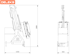 epareuse hydraulique pour tracteur avec broyeur ou taille haie mod airone