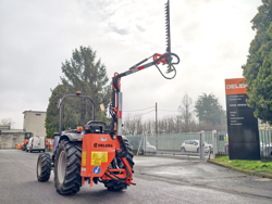epareuse hydraulique pour tracteur avec broyeur ou taille haie mod airone