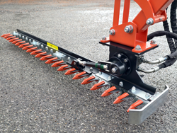 epareuse hydraulique pour tracteur avec broyeur ou taille haie mod airone