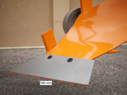 één schaar wentelploeg voor kleine tractoren zoals z b iseki kubota mod drp 25