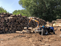 hydraulische bosbouwkraan met houtklem voor tractoren mod crab 3000