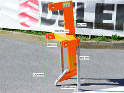 diepwoeler woelpoot cultivator voor tractoren zoals bijv. kubota mod dr 60