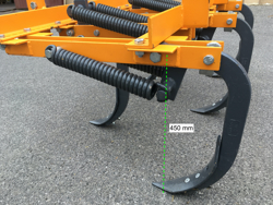 cultivator met 5 tanden 120 cm breed voor tractoren zoals kubota mod de 120 5