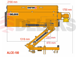 verstek klepelmaaier zware uitvoering voor tractoren met 70 110 pk mod. alce 180
