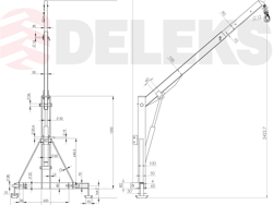 hydraulische hijskraan voor kleine tractoren mod el 500