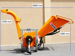 bio trommel hakselaar versnipperaar voor tractoren mod. dk 1300