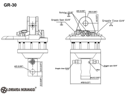 houtgrijper houtklem grijper met rotator voor kranen en minigraafmachines van 1 8 tot 3 5t mod dk 11 gr 30