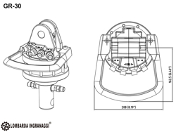 houtgrijper houtklem grijper met rotator voor kranen en minigraafmachines van 1 8 tot 3 5t mod dk 11 gr 30