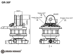 houtgrijper houtklem grijper met rotator voor kranen en minigravers van 4 0 bis 8 0t mod dk 16 gr 30f