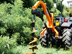 grondboor met hydraulisch systeem voor tractoren mod. l 50h