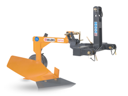 1 schaar ploegen voor tractoren zoals b v kubota of iseki mod dp 16