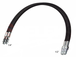 2 hydraulische slangen 4 00m