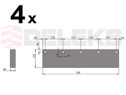reserve rubber slijtstrip voor ssh 04 2.6