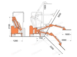 hydraulische arm met maaibalk 160cm mod. airone 160 tr