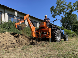 minigraafmachine voor tractoren met driepuntsophanging mod drs 2000t