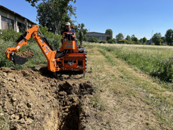 minigraafmachine voor tractoren met driepuntsophanging mod drs 2000t