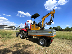 driezijdige kipper kiepaanhanger kiepwagen voor tractoren mod rm 14 t3