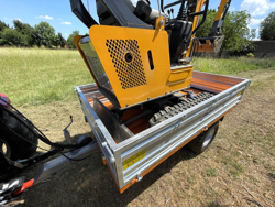 driezijdige kipper kiepaanhanger kiepwagen voor tractoren mod rm 14 t3