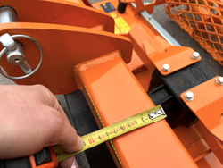 grondfrees met kruimelrol voor tractor mod dfu 160