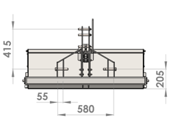 mechanische grondbak 140cm breed mod bucket 140