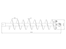 boor ø 15 cm voor grondboor zhd 245/305
