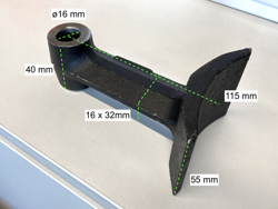 hydraulische klepelmaaier voor mini graafmachine mod. arm 120