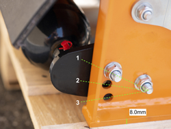 hydraulisch aangedreven klepelmaaiers voor mini graafmachines mod. ar 100