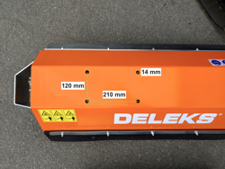 hydraulisch aangedreven klepelmaaiers voor mini graafmachines mod. ar 100