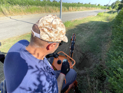 minigraafmachine voor tractoren incl graafbak mod drs 1000