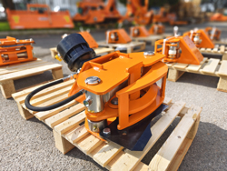 velkop boomschaar grijper met rotator voor minigraafmachine cf 10r
