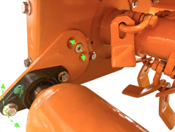 hydraulisch aangedreven klepelmaaiers voor min graafmachines mod. ars 80