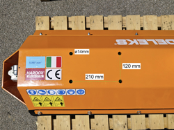 hydraulisch aangedreven klepelmaaiers voor min graafmachines mod. ars 100