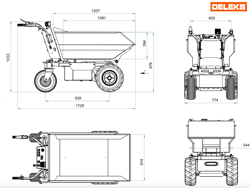 elektrische dumper xe500he