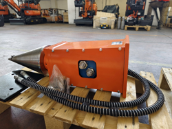 kegelsplijter houtklover voor minigraafmachine lsp12