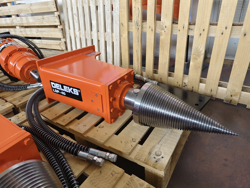 kegelsplijter houtklover voor minigraafmachine lsp40