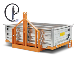 kiepbak grondbak achterbak voor tractoren mod t 1800 h