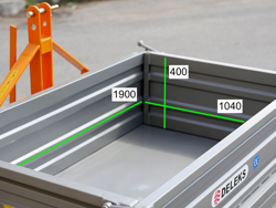 kiepbak grondbak achterbak voor tractoren mod t 2000 h