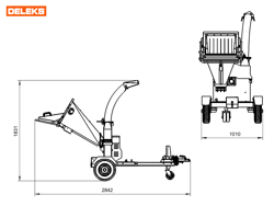 benzine houtversnipperaar hakselaar met lifan motor mod dk 900 lifan