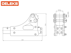 hydraulische hamer hammer 350 l
