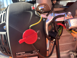 benzine hakselaar met b&s motor mod. dk 300 lc