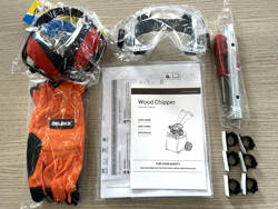 benzine hakselaar met b&s motor mod. dk 300 lc