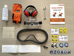 benzine hakselaar versnipperaar met briggs & stratton motor mod. dk 900 bs