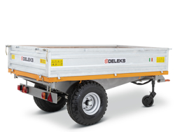 driezijdige kipper kiepaanhanger kiepwagen voor tractoren mod rm 14 t3h