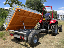 driezijdige kipper kiepaanhanger voor tractoren mod rm 14t3s
