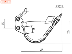 graafbak voor minigraafmachine s100 500st