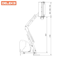 hydraulische armmaaier klepelmaaier met verlengarm voor tractoren mod merlo