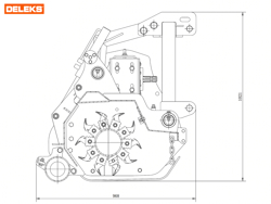 hydraulisch verschuifbare klepelmaaier met hamerklepels zware uitvoering model gorilla 200