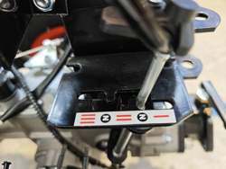 tweewiel tractor eenasser multimachine loncin benzinemotor