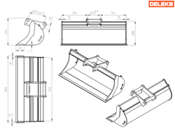 graafbak voor minigraafmachine s100 800s30