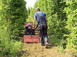 grondfrees tweewiel tractor 100cm